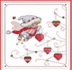 CROSSDECOR Stamping Cross Stitch Kit, 11 CT Cross Stitch Ornament Kits for Adults Beginners, Full Line DIY Stitching Kit for Home Decor Cross Stitch Patterns