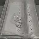 Delamu 3 Pack Pull Out Cabinet Organizer, 15.7"Deep Pull Out Drawers for Cabinets, Slide Out Drawers for Kitchen Cabinets, Bathroom Cabinet Organizer, Pantry (White)