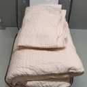 Madison Park King Quilt Set Damask Coverlet Set for King Size Bed, Cottage Oversized Quilt Set, Scallop Edge, All Season, Pre-washed Cotton-Filled King Size Quilt, Tuscany, King/Cal King Blush 3 Piece,King/Cal King(108"x96"), Medallion Blush