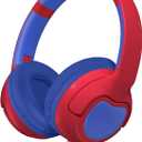 ZIHNIC Wired Kids Headphones, Safe 85dB Volume Limit for Boys & Girls, Comfortable Earpads, Foldable Design for School, Tablets, and Travel-RED