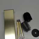 BVL Toilet Brush and Hoder Set Brushed Gold Freestanding for Bathroom