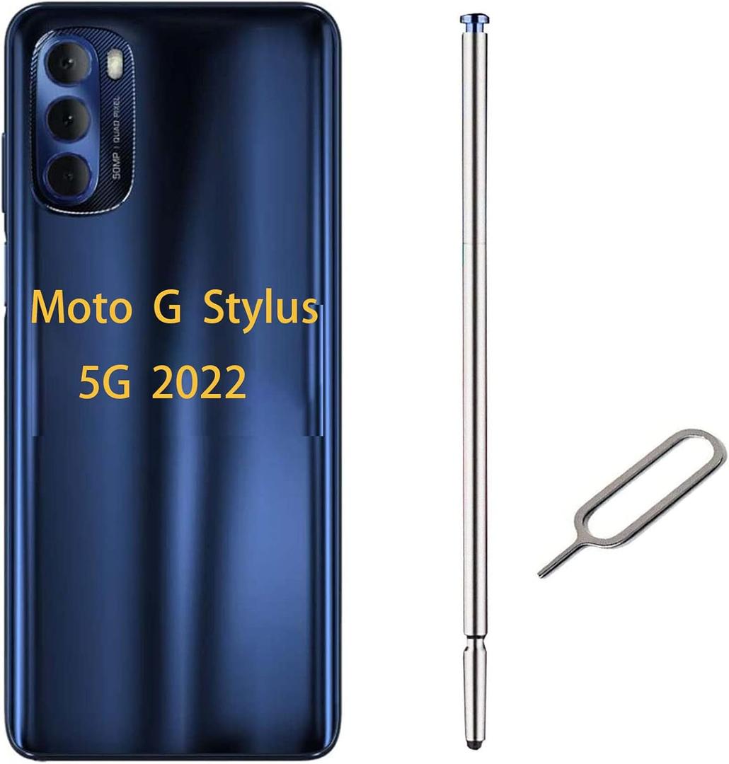 Blue for Moto G Stylus 2022 Pen Stylus Pen Replacement Parts for Motorola Moto G Stylus 5G (2022) XT2215-1, XT2215-4, with Free Sim Eject Pin Needle