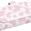 Printed Sunglasses Holder for Car,Auto Eyeglasses Organizer Case with Hidden Magnetic Closure,Vehicle Visor Accessories