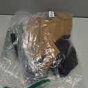 Coume 2 Pack Women Wide Leg Dress Pants High Waisted Business Casual Office Work Trousers Flowy Palazzo Pants with Pockets (Large, Black/Khaki)