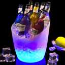 LED Ice Bucket - Colorful Gradient Ice Bucket 5 Liter,Great for Home Bar,Chilling Beer,Champagne and Wine (1pcs)
