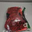 Women's 1920s Flapper Sequin Dress for Great Gatsby Theme Party Dress With Roaring 20s Accessories Set for Party (Red), Size XS