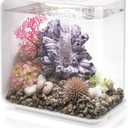 biOrb Flow 15 Acrylic 4-Gallon Aquarium with White LED Lights Modern Compact Tank for Tabletop or Desktop Display, White