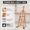 Easel for Painting, H Frame Easel, Painting Stand, Studio, Fits 80” Canvas