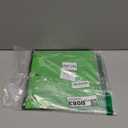 INFUN 1 Inch Telescoping 3 Ring Binder - 1PCS-Black, Flexible Binders with Customizable Front Cover and Clear Catalog Pocket, 1 Inch Rings, 225 Sheet Capacity