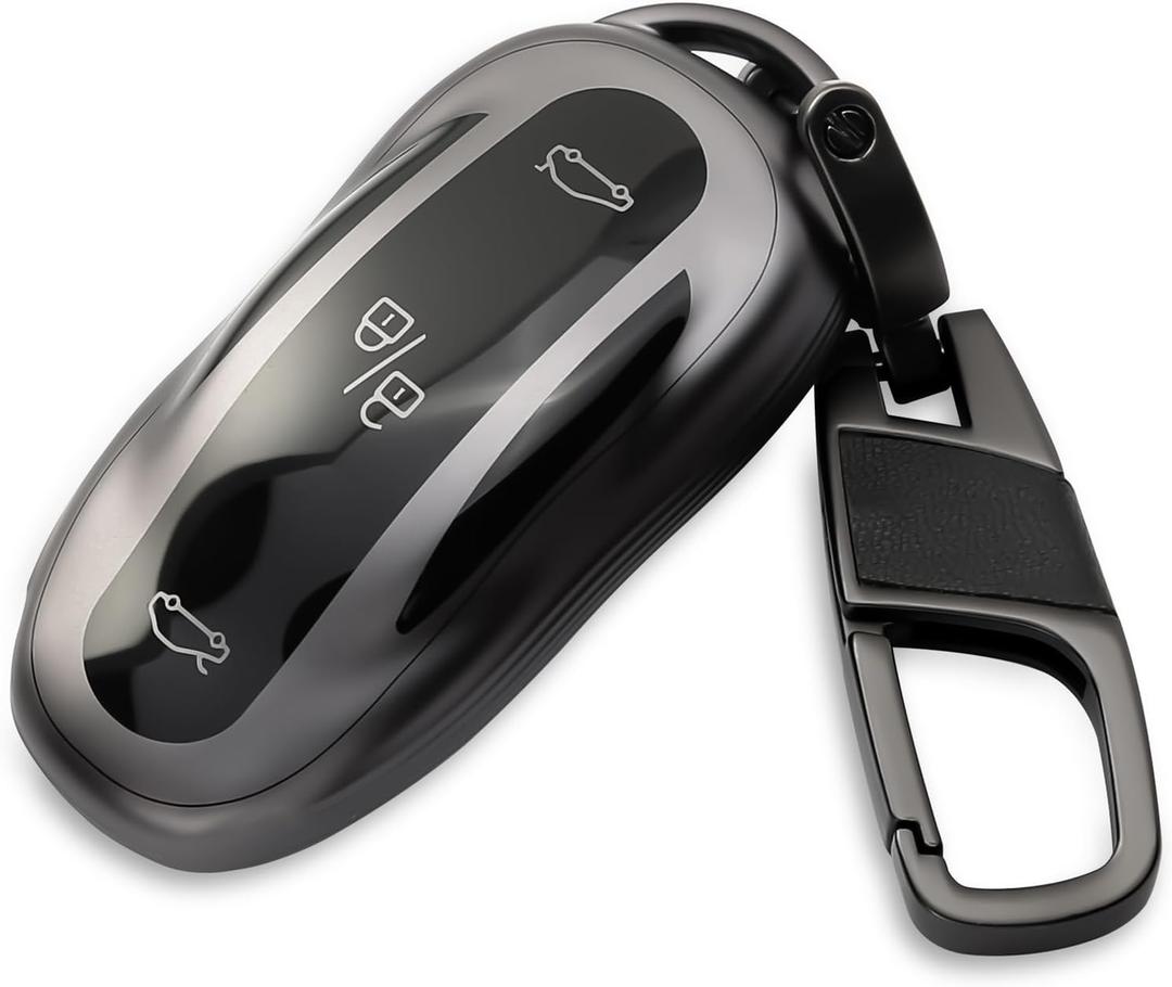 Tesla Key Fob Cover with Keychain Compatible with Tesla Model 3/Y/S Accessories