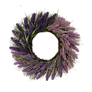 Ashland 22" Lavender Heather Wreath, Spring Floral for Crafting and Home Decor
