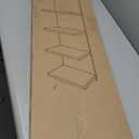 Versatile 7 Tier Wall Shelf Unit,White Lack Wall Shelf,Display Floating Shelf with LED Remote Control Light