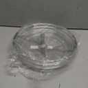 LAMU 2 Tier Lazy Susan Turntable Organizer 9.25'' Rotating Spice Rack Organization for Cabinet, Kitchen, Pantry, Countertop, Bathroom, Vanity, Medicine Cabinet Organizer, Clear