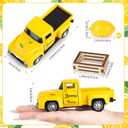 Lemon Truck Decor Vintage Metal Truck Tiered Tray Decor Lemon Party Decorations Summer Farmhouse Yellow Car with Mini Fake Lemons for Home Kitchen Tabletop Centerpiece Supplies