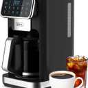 Gevi 12 Cup Programmable Drip Coffee Maker with Touch Screen, Fast and Strong Brew, Auto Shut-Off, 4-Hour Keep Warm Plate, Iced Coffee Option, Anti-Drip System, Permanent Filter