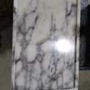 100% Real Luxury Natural Marble Vanity Tray Genuine Calacatta Viola Marble Stone Storage Trays for Home Decor Bathroom Vanity Dresser Kitchen, Non-Resin/Non-Ceramic, 11.7" x 7.8"