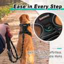 BARKBAY Dog Harness No Pull for Medium Dogs - Adjustable, Reflective, Comfortable, No Choke, Heavy-Duty - Perfect for Outdoor Training, Walking, and Hiking - Strong & Durable - M & Black