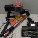 Cordless Vacuum Cleaner, Powerful Lightweight Stick Vacuum with Self-Standing, Anti-Tangle, 8-in-1 Rechargeable Vacuum Cleaners for Home, Hardwood Floors, Carpet, Pet Hair (Pink)