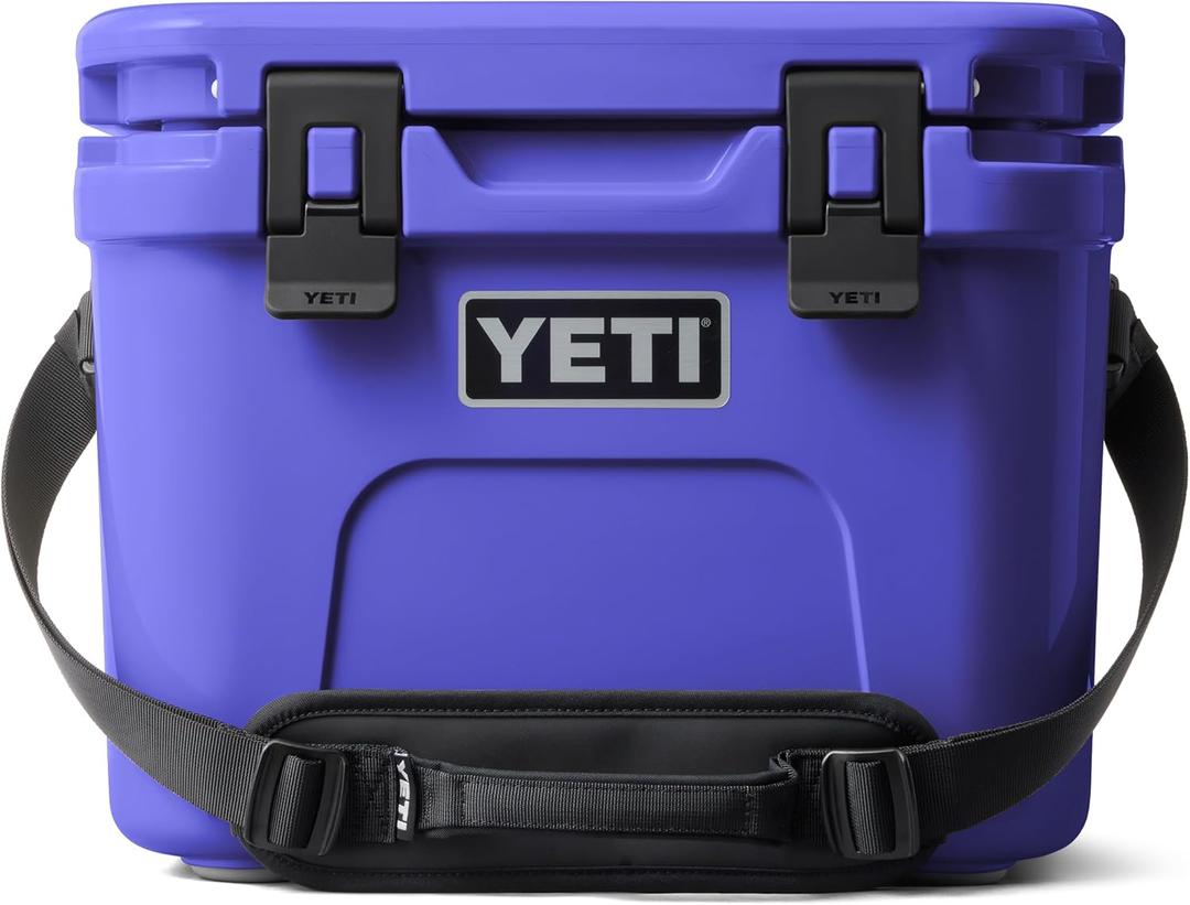 YETI Roadie 15 Hard Cooler with DoubleDuty Shoulder Strap (Ultramarine Violet)