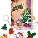 NewFamily Christmas Shrink Art Kit for Kids  49 Pcs Pre-Cut Shrinky Dinks for Christmas Crafts  DIY Bracelets, Necklaces, Keychains & Christmas Tree Decorations