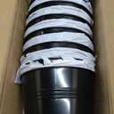 6 Inch Railing Planter for Outdoor Plants - 12 Pack Small Balcony Hanging Flower Pots with Detachable Hooks and Drain Holes Metal Oval Bucket Rail Box Fence Planters for Home Garden Decor, Black