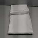 Cottingon Box Pleated Bed Skirt with Split Corners, 100% Microfiber Soft, Sheen & Luxurious Look, Tailored Drop Easy Fit, Queen 16", White