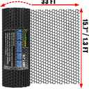 Upgraded 15.7IN x 33FT ABS Plastic Chicken Wire Fence Mesh, Poultry Fencing, Hexagonal Fencing Wire for Gardening, Construction Barrier Netting, Chicken Wire Frame Crafts, Floral Netting