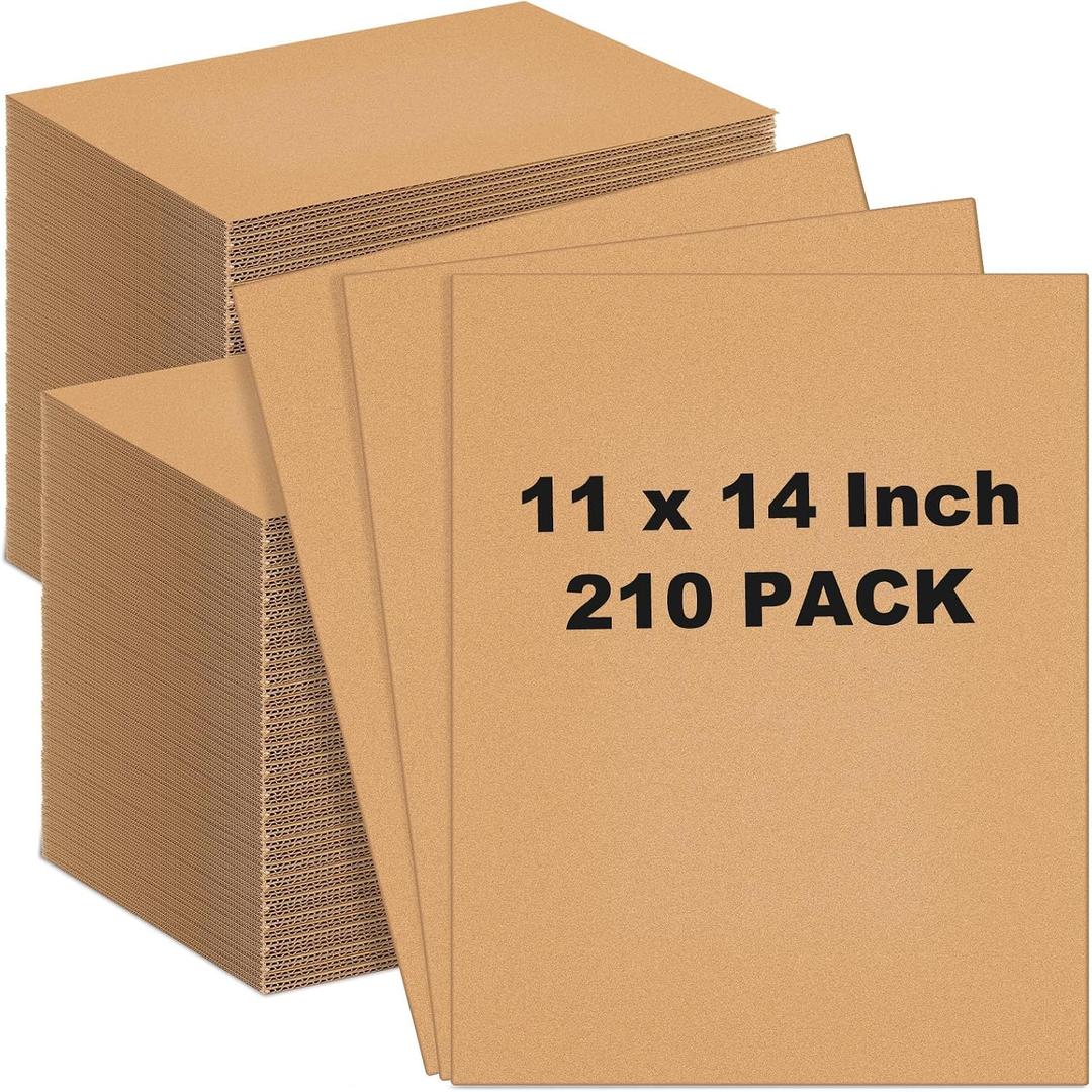 Henoyso 210 Pack 11 X 14 Inch Brown Cardboard Sheets