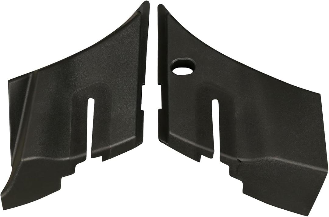 Windshield Wiper Cowl End Panel Compatible with GMC Sierra 2007-2013 1500 2500 3500 LH & RH 1 Pair Black Air Inlet Grille 15946003 15946004