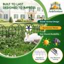 19 Pack Garden Fence Panels - 20.58ft x 17in (H) Garden Fence Animal Barrier Metal Fencing for Yard Decorative Garden Border Edging for Dogs No Dig Dog Fence for Outdoor Decor Flower Bed