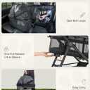 3 in 1 Pet Carrier Stroller with Detachable Carrier, Foldable Dog & Cat Stroller for Small/Medium Dogs up to 33 lbs, Large Storage Bag, Full Window Mesh, One-Touch Dual Brake, Car Seat