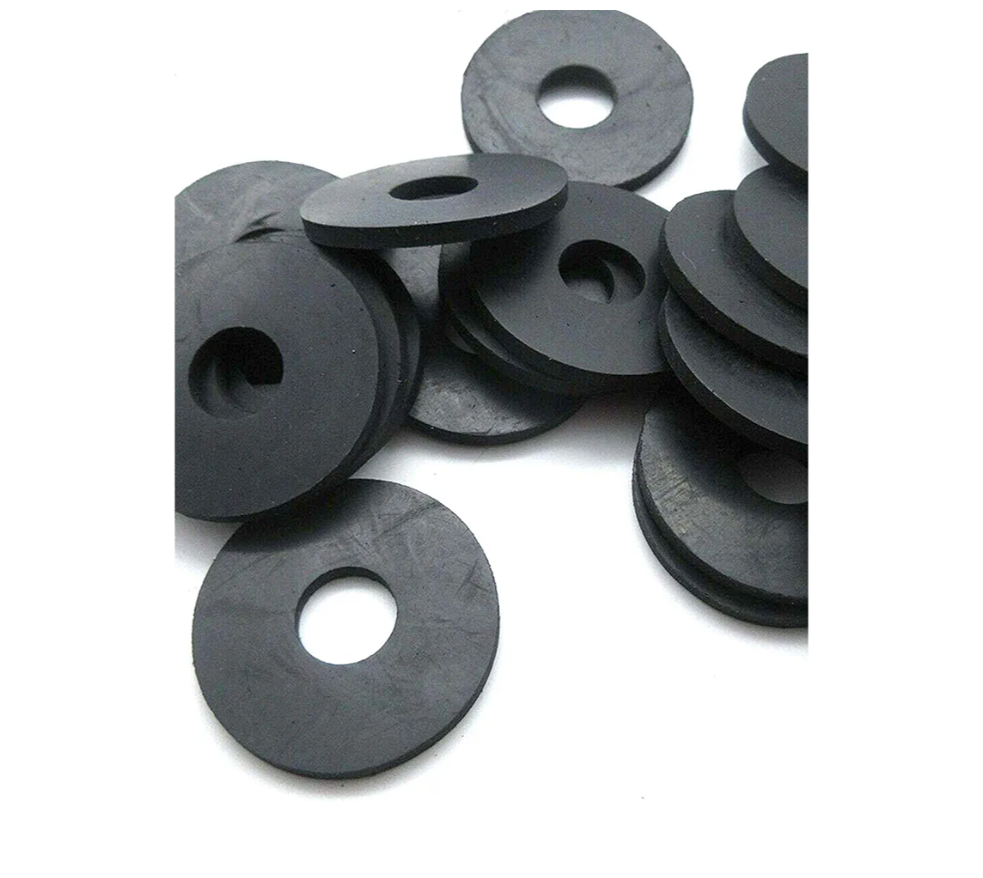 Black Rubber Washer 5/8" OD x 1/4" ID x 1/8" Thickness - EPDM Rubber Washers Flat Rubber Washers Round Rubber Washers (20) pieces