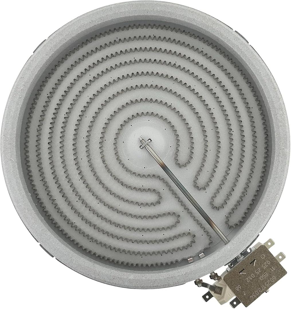 W10823697, W10823707 Range Cooktop 8" Radiant Surface Element Burner 2200watt OEM Replacement Parts, Replaces 316281900, W10248258, 318198834, 903118-9010