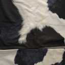 Black and White Western Cow Print Pillow Covers 18x18 Set of 2, Cowhide Accent Printing Throw Pillow Covers Outdoor Decorative Pillow Case for Couch Bed Sofa Cushion Home Decor