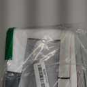 Red Kitchen Window Curtains Valance and Tier Set, Black Grey Modern Rod Pocket Short Tier Curtain, Abstract Art Small Cafe Drapes for Kitchen Decor 52" x 24"