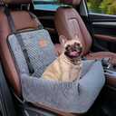 Dog Car Seat Pet Booster Seat Pet Travel Safety Car Seat,The Dog seat Made of Materials is Safe and Comfortable, and can be Disassembled for Easy Cleaning (Gray), 20.86"L x 20.86"W x 7.14"H