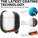 for AirPods Pro Case, Waterproof Silicone Cover for 2nd Generation | Waterproof Protection | Portable | for USB-C/Wireless | Anti-Lost | One piece | Black