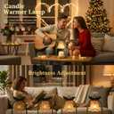 Candle Warmer Lamp Electric Timer: Dimmable Wax Melt Warmer for Jar Candles with 2 Bulbs and Jar Candle,for New Home Bedroom, Gifts for Women (Christmas)