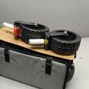 Timber Ridge 47" L Collapsible Folding Wagon with Tailgate, 300 lbs Heavy Duty Beach Wagon with All-Terrain Big Wheels, 250L Foldable Utility Cart for Sand Camping Sports Shopping, Grey (Gray)