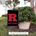 Desert Cactus Rutgers R Garden Flag  19 x 12 inch Rutgers Scarlet Knights Banner, For Outdoor Display and Events (Design C)