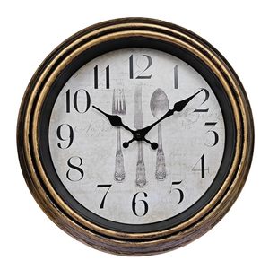 WOOPHEN Vintage Wall Clock, 16" Extra Large Silent Non Ticking Retro Wall Clocks Quality Quartz Battery Operated Round Decorative Easy to Read for Home Kitchen Living/Bedroom Office School (Bronze)