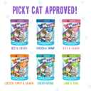 Weruva B.F.F. OMG - Best Feline Friend Oh My Gravy!, Variety Pack, Potluck O' Pouches, Wet Cat Food, 2.8Oz Pouches (Pack of 12)