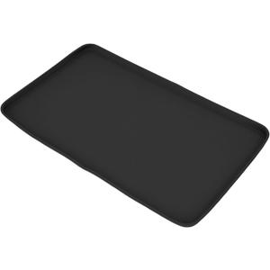 Silicone Coffee Mat, Water Proof Raised Edge Coffee Bar Mats for Espresso Machine Station Accessories, Heat Proof Dish Drying Pad for Kitchen Counter, 18.5x11in (47x28cm/18.5x11in) (#512, Black)