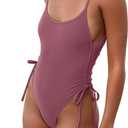 Women's Sexy One Piece Bathing Suit Tummy Control Swimsuit (M)
