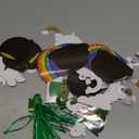 Nuanchu 36 Sets St. Patrick Day Craft Kits DIY Gold Pot Shamrock Coin Hats Rainbow Stickers Hanging St. Patrick Day Decorations for Irish Activity Luck Gift Art