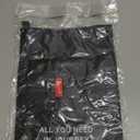 pack all Water-resistant Material Zipper Pouch, Mesh Zipper Bags for Storage, Travel, Office (Black, Large)