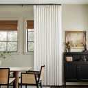 Natural Cream Pinch Pleated Linen Curtains 92 Inches Long for Living Dining Room Bedroom Thick Linen Pinch Pleat with Hooks Rings Back Tab Light Filtering Boho Farmhouse Semi Sheer 92 Inch Curtain