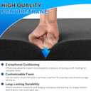 Polyurethane Foam Padding, 1 PCS 16 x 12 x 4 Inch Black Soft Cuttable Packing Foam Inserts for Cases, Furniture, Automotive and Packaging