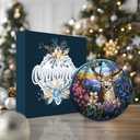 5 x Deer Ornament  Majestic Woodland Stag Ceramic Ornament, Rustic Cabin Christmas Tree Decoration, Deer Lover Gift, Wildlife Art Decor for Farmhouse, Lodge, or Holiday Dcor