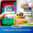 DiRose Quart Bags Pack of 500  1 Quart Reclosable Food Storage Bags  Practical and Durable Design  Food Safe Non-BPA Material  Easy Double Zip Closure  Ideal for Food, Snacks, Organizing (Clear)